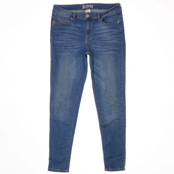 Roebuck & Co Denim - Roebuck & Co Jeans Womens 12/14 Jegging Blue High Mid Stretch Measures 32 x 28.5